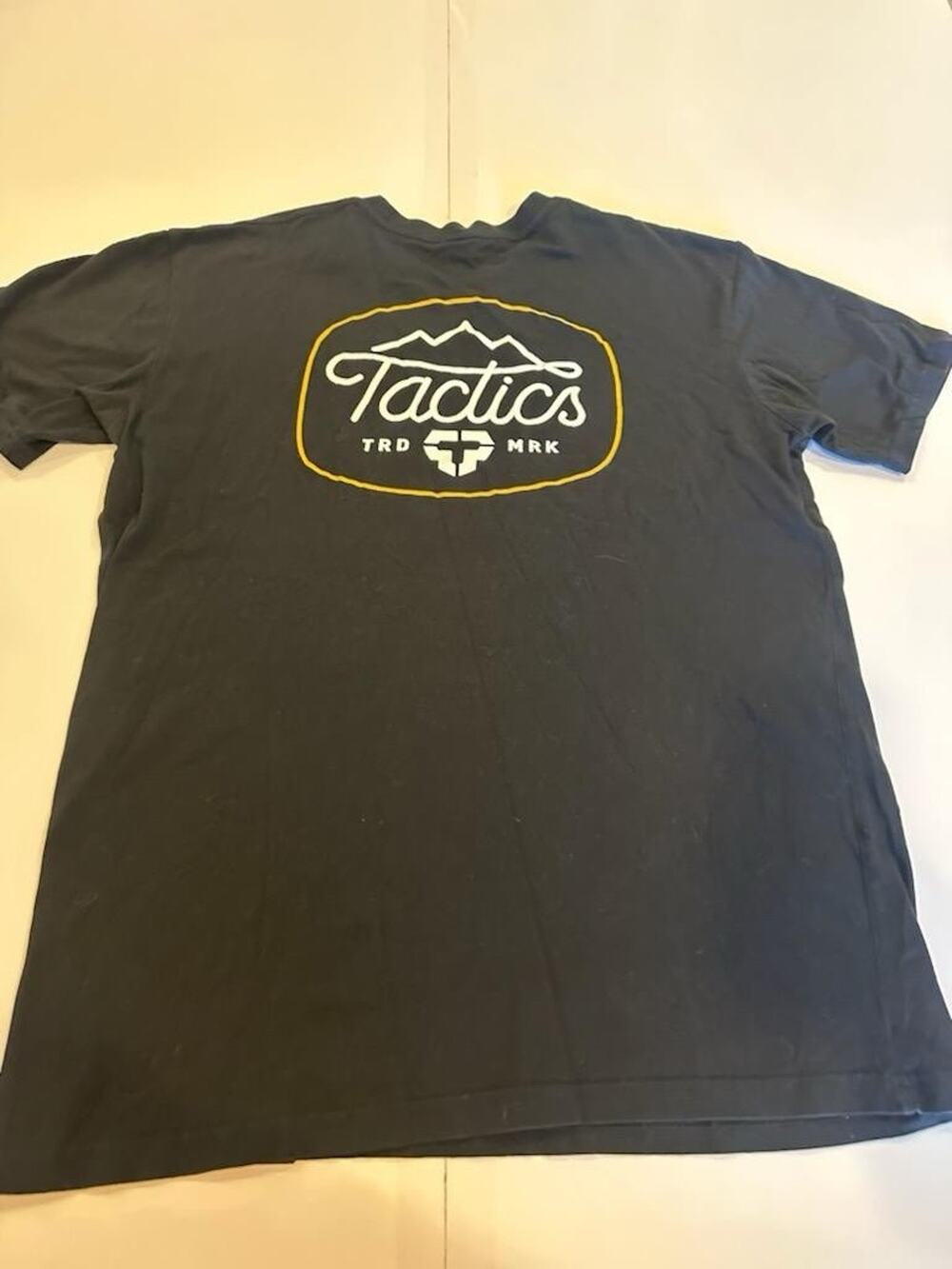 Tactics Shirt Mens Large Black Graphic Tee Logo